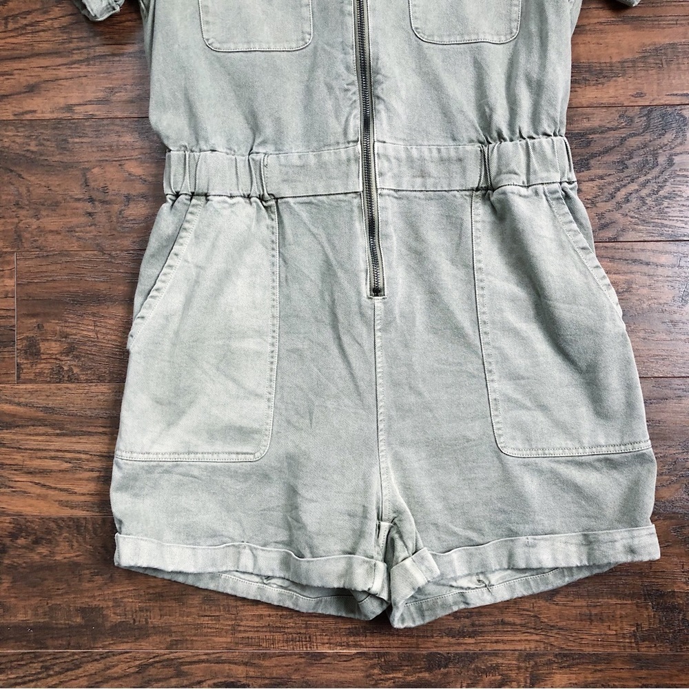 Rails Effie Utility Romper Shortalls Playsuit Sea… - image 7